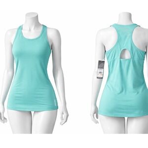 Head Dri Motion Advantage Bra Tank Top Womens Large Mint Moisture Wicking Slim